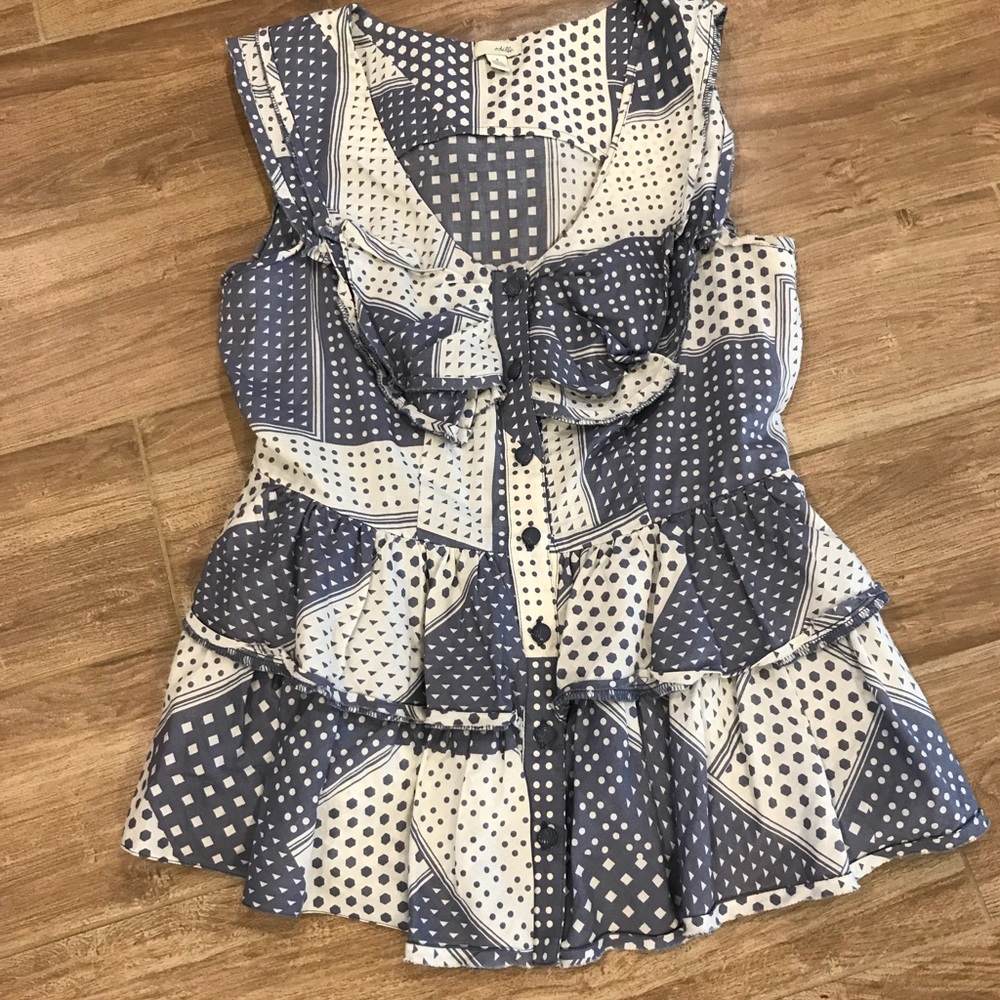 Anthropology Odille ruffle shirt
